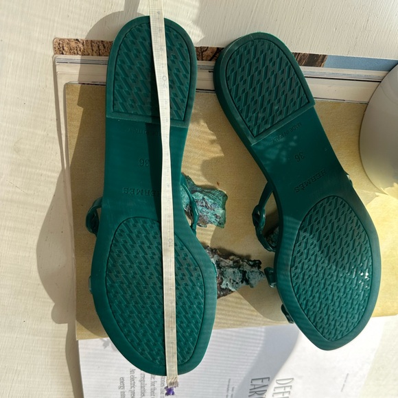 HERMES Rubber Chaine d'Ancre Nude Sandals size 36 - Picture 3 of 3
